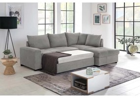BILL ΚΑΝΑΠΕΣ ΚΡΕΒΑΤΙ ΓΩΝΙΑ ΔΕΞΙΑ ΓΚΡΙ 241x173x94 - 70-0406