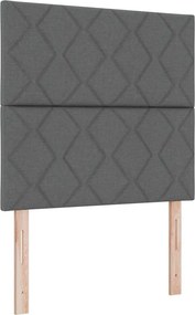 vidaXL Κεφαλάρι Σκούρο Γκρι 90 cm ύφασμα