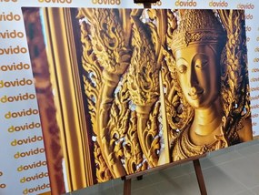 Εικόνα άγαλμα του Βούδα στο ναό - 90x60