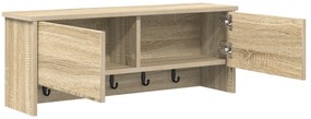 vidaXL Τοίχου Κρεμάστρα Sonoma Δρυς 80 x 20 x 30 cm Επεξεργασμένο ξύλο