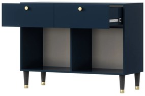 Σιφονιέρα Elyria D100, Μπλε, Με συρτάρια και ντουλάπια, 75x100x40cm, 43 kg | Epipla1.gr
