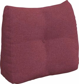vidaXL Μαξιλάρι Πλάτης Κόκκινο 60 x 24 x 50 εκ ύφασμα