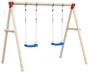 vidaXL Κούνιες με Σχοινιά 2 τεμ. Μπλε 38 x 16 εκ. από Πολυαιθυλένιο
