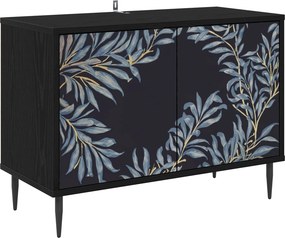 vidaXL Ντουλάπι TV DOKKUM 69 x 33 x 50,5 εκ. Μαύρη Δρυς