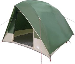 vidaXL Σκηνή Camping 4 ατόμων Αδιάβροχο Πράσινο ταφτάς