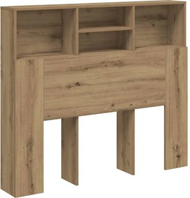 vidaXL Κεφαλάρι Με Αποθηκευτικό Χώρο 120x19x103,5 εκ. Επεξ. Ξύλο