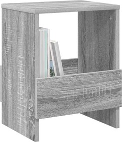 vidaXL Ράφι Περιοδικών Γκρίζο Σονομα 35 x 30 x 45 εκ.