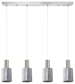Φωτιστικό Οροφής Πολύφωτο Homelighting 77-8398 Nickel/Smoked