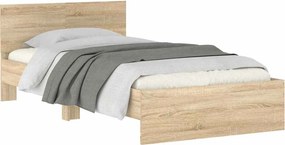 vidaXL Πλαίσιο Κρεβατιού με Κεφαλάρι Sonoma Δρυς 100x200εκ. Επεξ. Ξύλο