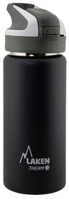 Παγούρι - Θερμός 500ml Με Καλαμάκι Laken Μαύρο