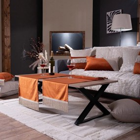 Τραβέρσα Velvet 05 Terra Teoran 40Χ160 Cotton-Acrylic
