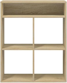 vidaXL Βιβλιοθήκη Χρώμα Sonoma Δρυς 66x31x80 εκ. Επεξεργασμένο Ξύλο