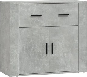 vidaXL Ντουλάπι Γκρι Σκυροδέματος 80x33x70 εκ. Επεξεργασμένο Ξύλο