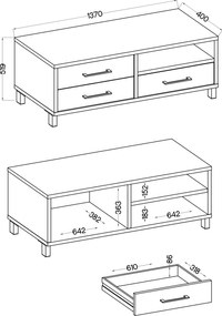 Έπιπλο τηλεόρασης Erwin - Gkri