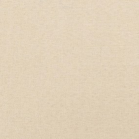 vidaXL Κεφαλάρι με Πτερύγια Κρεμ 147x16x78/88 εκ. Υφασμάτινο