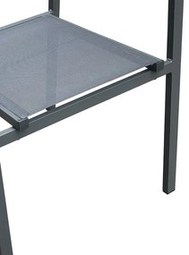 Τραπεζαρία Moly-Kliton B σετ 5τεμ pakoworld αλουμινίου και ανθρακί textilene 150x80x74εκ