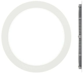 Panel Led Χωνευτό VK/04017/W/W Φ24x1,5cm Led 1920Lm 24W 3000K White VKLed Round