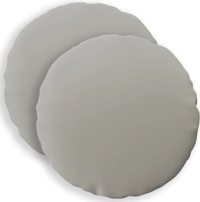 vidaXL Κάλυμμα Μαξιλαριού 2 pcs HEERLEN Γκρι Ø 30 cm Πολυεστέρας