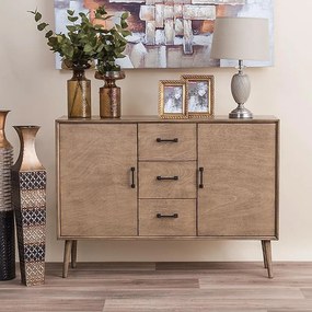 Sideboard Retro Fylliana Γκρί Sahara 113*30*82 cm