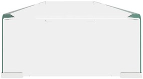 vidaXL Βάση Τηλεόρασης/Οθόνης Διάφανη 120 x 30 x 13 εκ. Γυάλινη