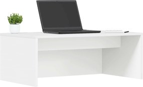 vidaXL Επιτοίχιο γραφείο Λευκό 80 x 45 x 30 εκ Επεξεργασμένο ξύλο