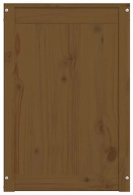 vidaXL Καλάθι Ρούχων Καφέ μελί 44x44x66 εκ από Μασίφ Ξύλο Πεύκου