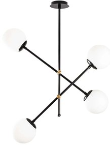 Φωτιστικό Οροφής Best 521SHN3369 80x80x70cm 4xE27 40W Black Opviq