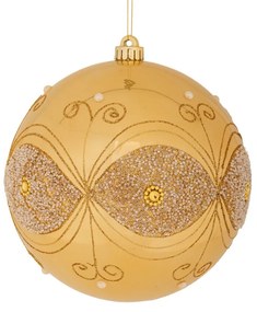 Χριστουγεννιάτικη Μπάλα Πλαστική Περλέ Χρυσή 15εκ. iliadis 90965