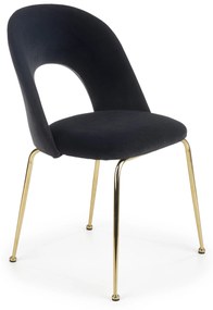 Επενδυμένη καρέκλα K385 54x59x88 Μαύρο βελούδο DIOMMI V-CH-K/385-KR-CZARNY 60-21103, 1 Τεμάχιο