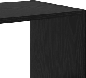 vidaXL Βιβλιοθήκη Μαύρη Δρυς 102 x 32 x 102 εκ