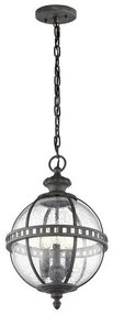Κρεμαστό Φωτιστικό Οροφής 3xE14 IP44  Halleron Elstead Lighting KL-HALLERON-8M Γκρι