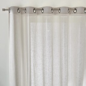 Λινή κουρτίνα μεγάλης διάστασης με κρίκους, ONEGA