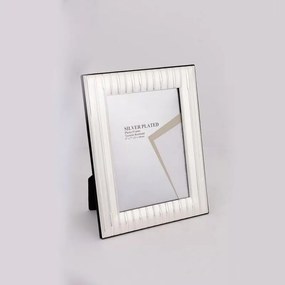 Κορνίζα Μεταλλική Επάργυρη 756-10016 10x15cm Silver Estheti Home Metal