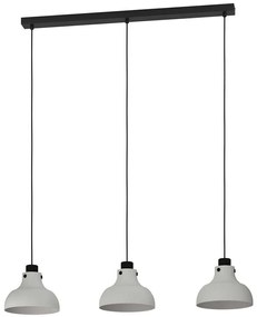 Φωτιστικό Οροφής - Ράγα Matlock 43826 90x20x110cm 1xΕ27 40W Grey-Black Eglo Steel