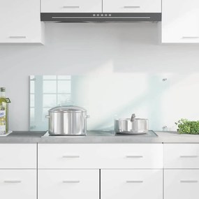 vidaXL Πίσω Πάνελ Κουζίνας Λευκό 100 x 40 cm σκληρυμένο γυαλί