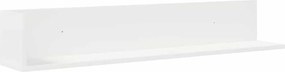 vidaXL Ράφια τοίχου 2 τεμάχια Λευκό Κατασκευασμένο ξύλο