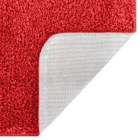 vidaXL Πατάκι Μπάνιου Ορθογώνιο Κόκκινο 50x80 εκ. Πολυπροπυλένιο Αντιολισθητικό
