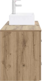 vidaXL Σετ Επίπλων Μπάνιου 2 τμχ. Artisan Δρυς Επεξεργασμένο Ξύλο
