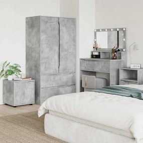 vidaXL Ντουλάπι Μπάνιου Σκυρόδεμα Γκρι 40,5 x 40 x 44 εκ