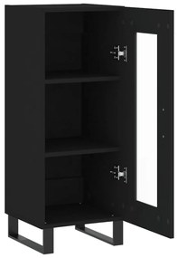 vidaXL Ντουλάπι Μαύρο 34,5 x 34 x 90 εκ. από Επεξεργασμένο Ξύλο