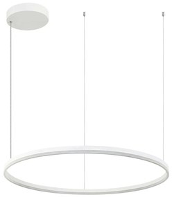 Φωτιστικό Οροφής Κύκλος 20265 Led 3000K 84W Φ120cm White Matt Aluminum,Acrylic