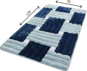 Acrylic Bathmat Piazza - Blue (70 x 120) Multicolor