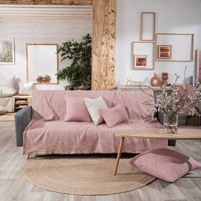 Ριχτάρι Milazzo 06 Pink Teoran Πολυθρόνα 180x150cm Βαμβάκι-Πολυέστερ