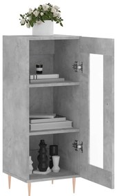 vidaXL Ντουλάπι Γκρι Σκυροδέματος 34,5x34x90 εκ. Επεξεργασμένο Ξύλο