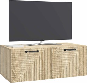 vidaXL Τοποθετούμενος στον τοίχο τηλεοπτικός ερμάριος Sonoma Δρυς
