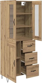vidaXL Highboard Artisan Oak 69,5 x 34 x 90 εκ. Επεξεργασμένο ξύλο