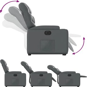 vidaXL Πολυθρόνα Ηλεκ Ανακλινόμενη με Ανύψωση Συνθετικό Δέρμα