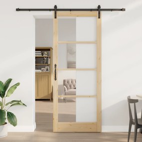 vidaXL Συρόμενη Πόρτα με Σετ Εξαρτημάτων 'ORKDAL'93x232 εκ.