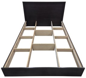 Κρεβάτι Athos pakoworld σε wenge απόχρωση 140x200εκ