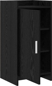 vidaXL Πλαϊνό γραφείο Μαύρη Δρυς 40 x 36 x 80 εκ Επεξεργασμένο Ξύλο